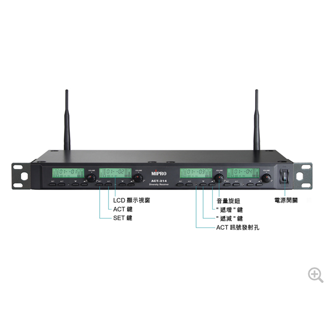 ACT-314 四頻道無線麥克風組