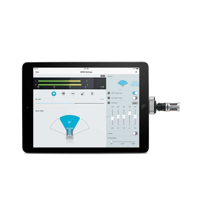 MV88 iOS專用數位立體聲電容麥克風