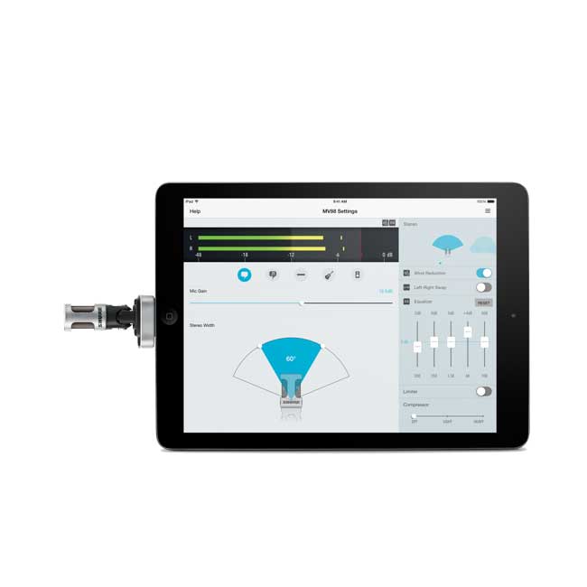 MV88 iOS專用數位立體聲電容麥克風