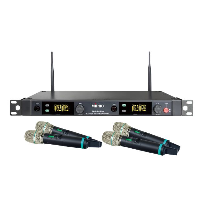 ACT-2414A 2.4GHz四頻TYPE-C充電無線麥克風組